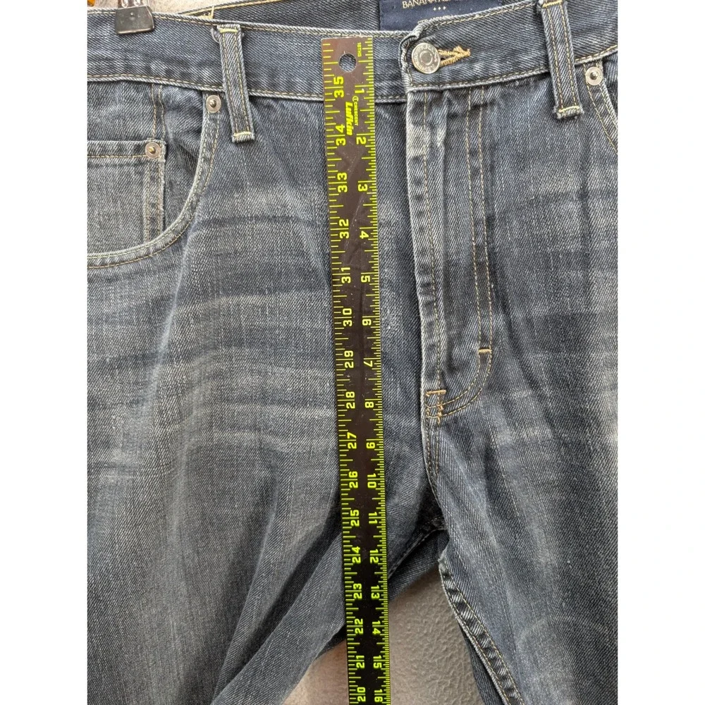 Banana Republic Men's‎ Straight Leg Dark Wash Denim Jeans Size 38/30 100% Cotton